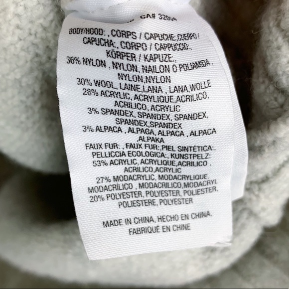 Sleeping On Snow Alpaca Wool Fur Hooded Sweater - Picture 8 of 10